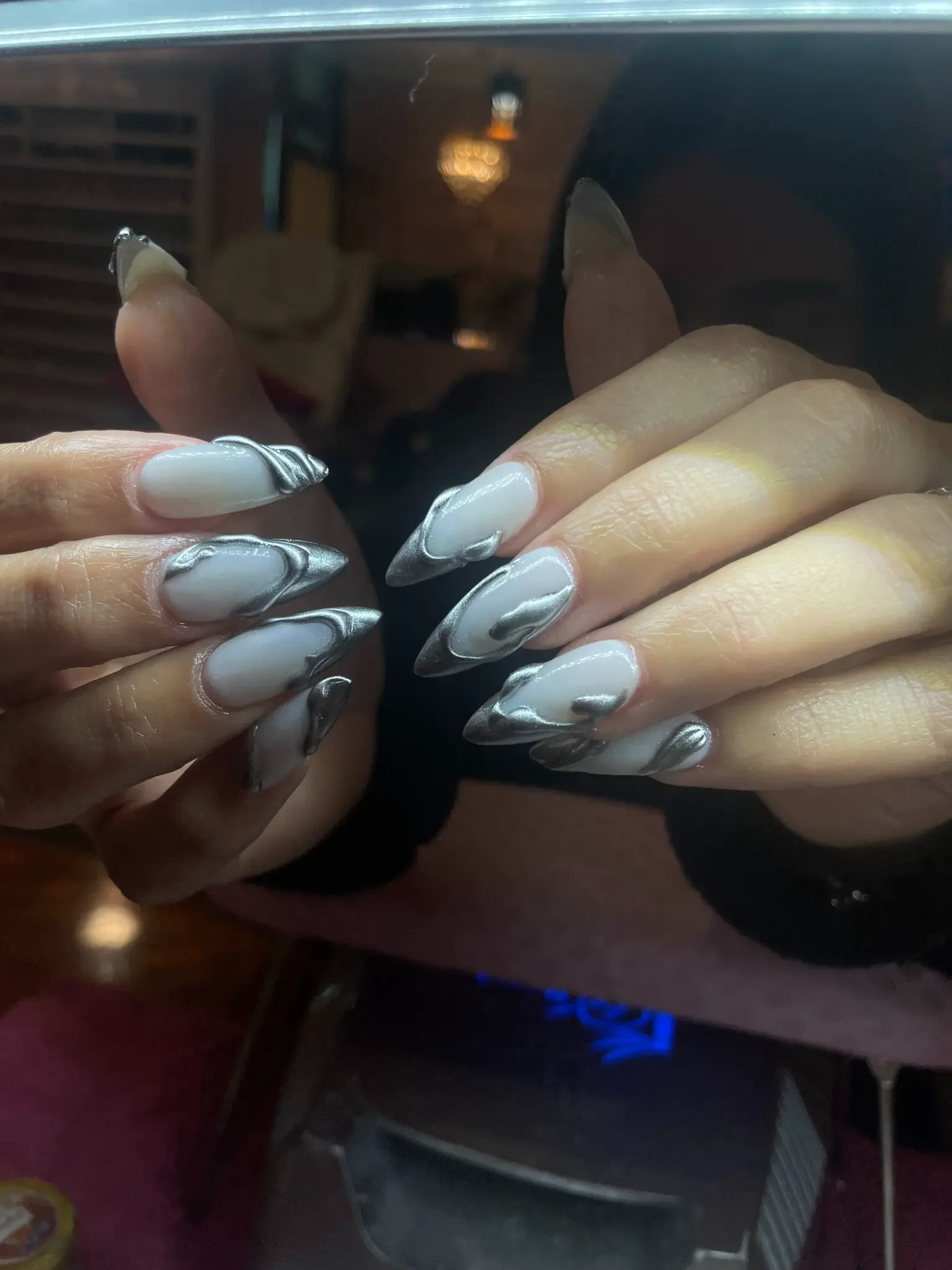 Elegant winter manicure